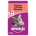 Whiskas 1 Plus Sardine And Prawn Dry Cat Food 1.8kg