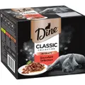 Dine Multipack Classic Collection In Gravy Mixed Selection Wet Cat Food Pouches 12 X 85g