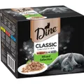 Dine Multipack Classic Collection In Jelly And In Gravy Mixed Selection Wet Cat Food Pouches 12 Pack