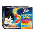 Felix Wet Cat Food Sensations Jellies Favourites Menu 12 X 85g