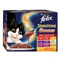Felix Wet Cat Food Sensations Sauces Meat Selection 12 X 85g