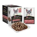 Pro Plan Adult Fussy And Beauty Wet Cat Food Pouches 12 X 85g