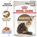 Royal Canin Ageing 12 Plus Jelly Senior Wet Cat Food Pouches 48 X 85g