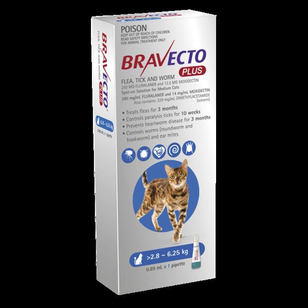 Bravecto Plus For Medium Cats