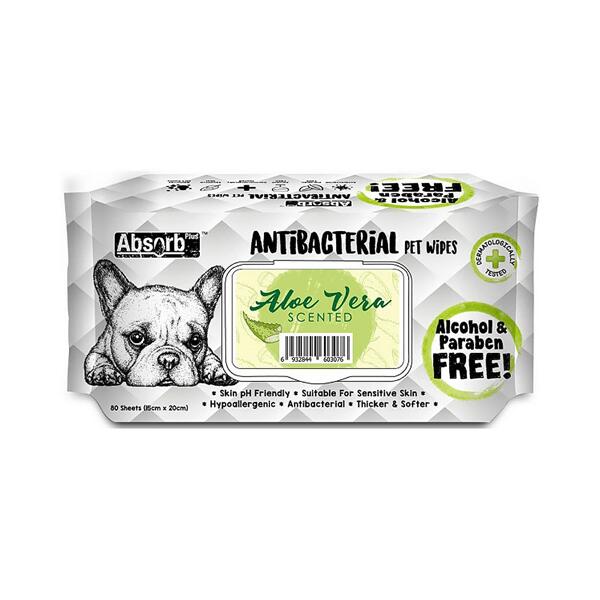 Absorb Antibacterial Pet Wipes