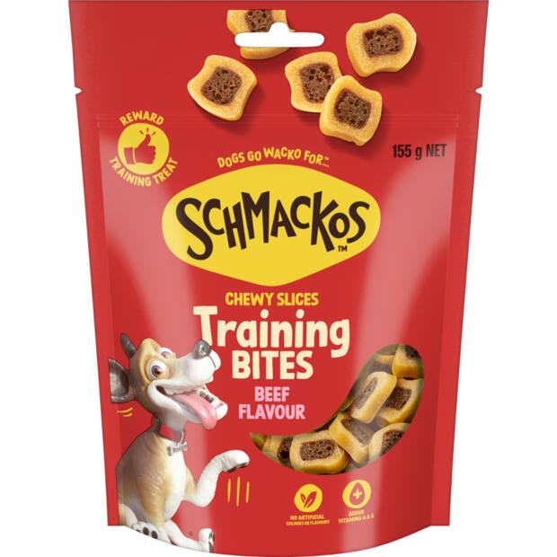 Schmackos Tasty Bites Chewy Slices Beef