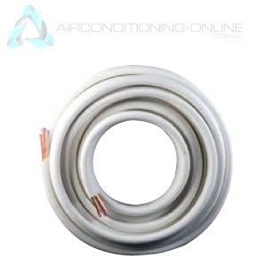 INSULATED PAIRED COPPER PIPE 6.35 x 9.5mm | (1/4 x 3/8) 5 metre length