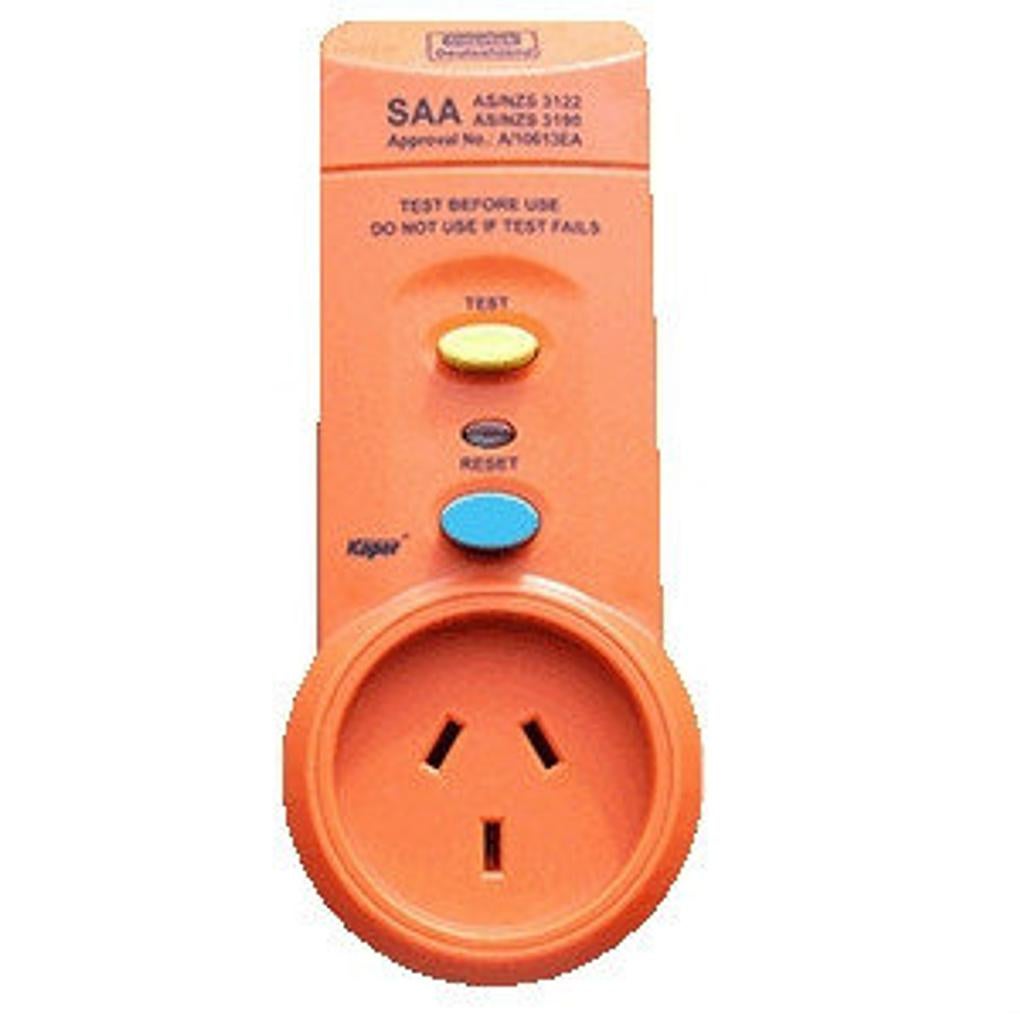 Plug in RCD Safety Switch with Socket upright