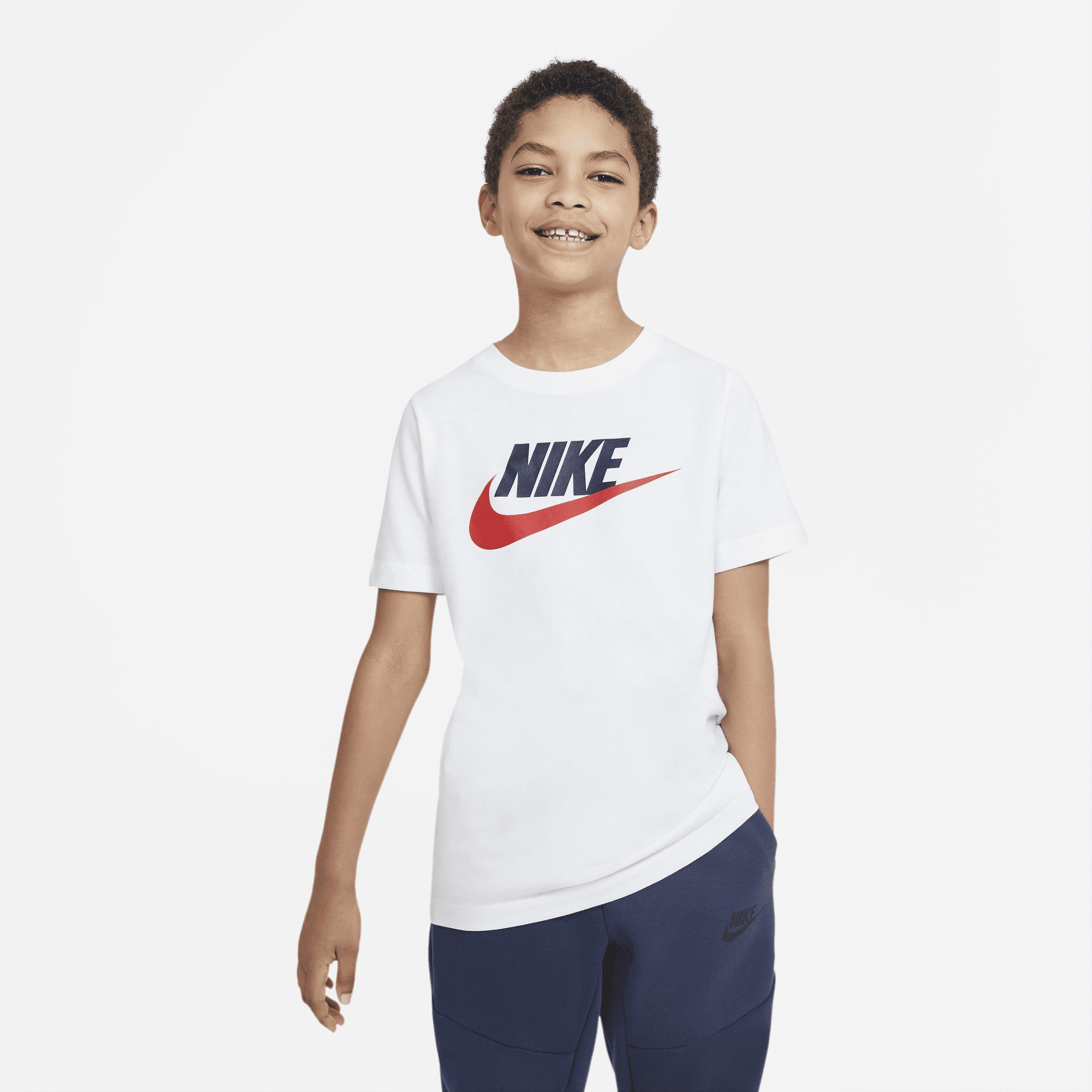 Nike Sportswear Older Kids' Cotton T-Shirt - White