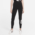 Nike Sportswear Essential Women's High-Waisted Logo Leggings - Black