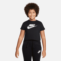 Nike Sportswear Older Kids' (Girls') Cropped T-Shirt - Black