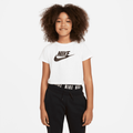 Nike Sportswear Older Kids' (Girls') Cropped T-Shirt - White
