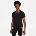 Nike Dri-FIT One Women's Standard-Fit Short-Sleeve Top - Black - 50% Recycled Polyester