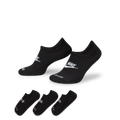 Everyday Plus Cushioned Nike Footie Socks - Black