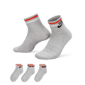 Nike Everyday Essential Ankle Socks (3 Pairs) - Grey - 50% Recycled Polyester