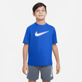 Nike Multi Older Kids' (Boys') Dri-FIT Graphic Training Top - Blue - 50% Recycled Polyester
