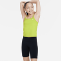 Nike One Leak Protection: Period Older Kids' (Girls') High-Waisted 18cm (approx.) Biker Shorts - Black - 50% Recycled Polyester