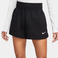 Nike Sportswear Phoenix Fleece Women's High-Waisted Loose Shorts - Black