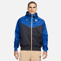 Chelsea F.C. Sport Essentials Windrunner Men's Nike Football Hooded Woven Jacket - Blue - 50% Recycled Polyester