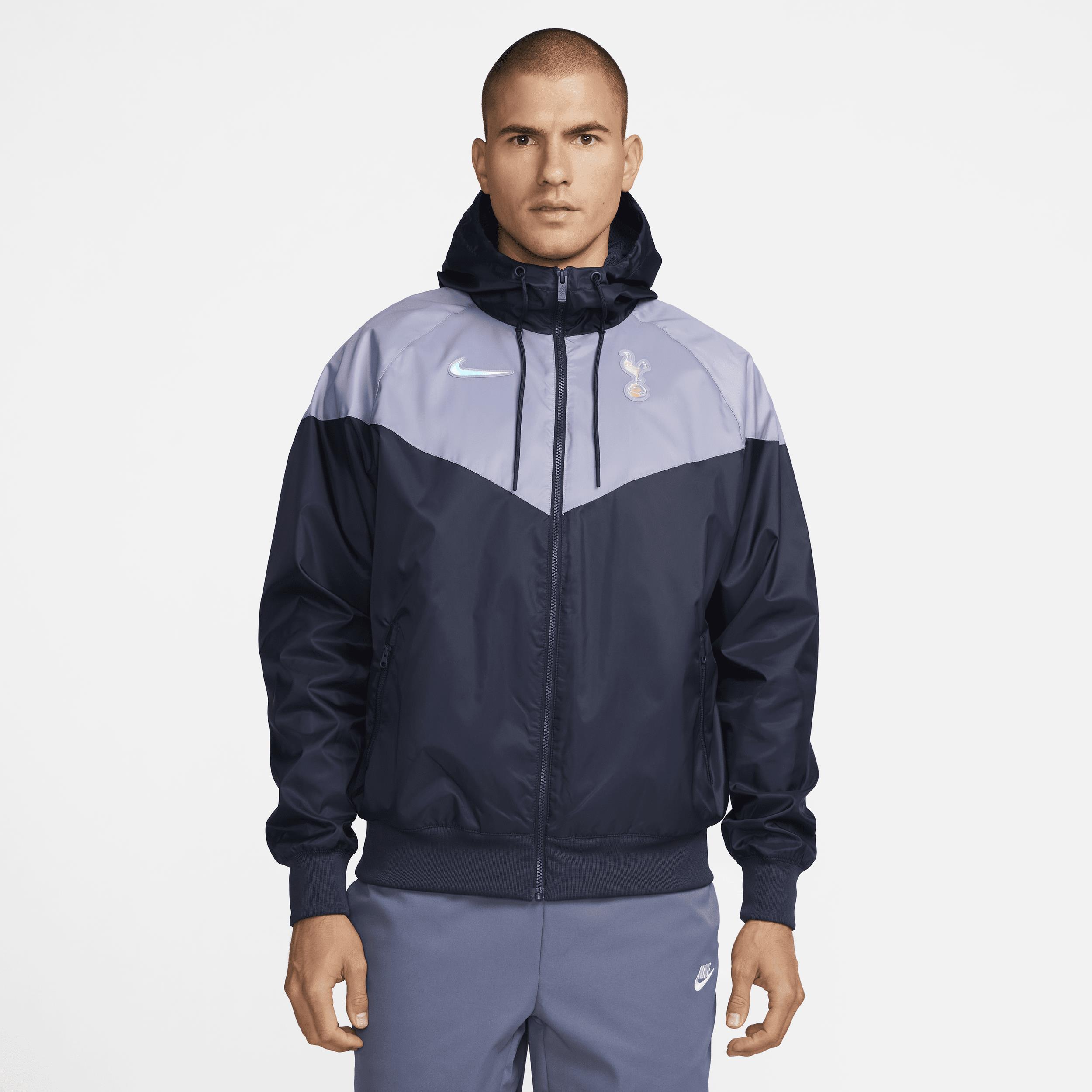 Tottenham Hotspur Sport Essentials Windrunner Men's Nike Hooded Football Jacket - Purple - 50% Recycled Polyester