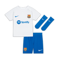 F.C. Barcelona 2023/24 Away Baby/Toddler Nike Dri-FIT 3-Piece Kit - White - 50% Recycled Polyester