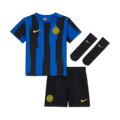 Inter Milan 2023/24 Home Baby/Toddler Nike Dri-FIT 3-Piece Kit - Blue - 50% Recycled Polyester