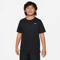 Nike Dri-FIT Miler Older Kids' (Boys') Short-Sleeve Training Top - Black - 50% Recycled Polyester