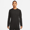 Nike Yoga Men's Dri-FIT Crew Top - Black - 50% Recycled Polyester