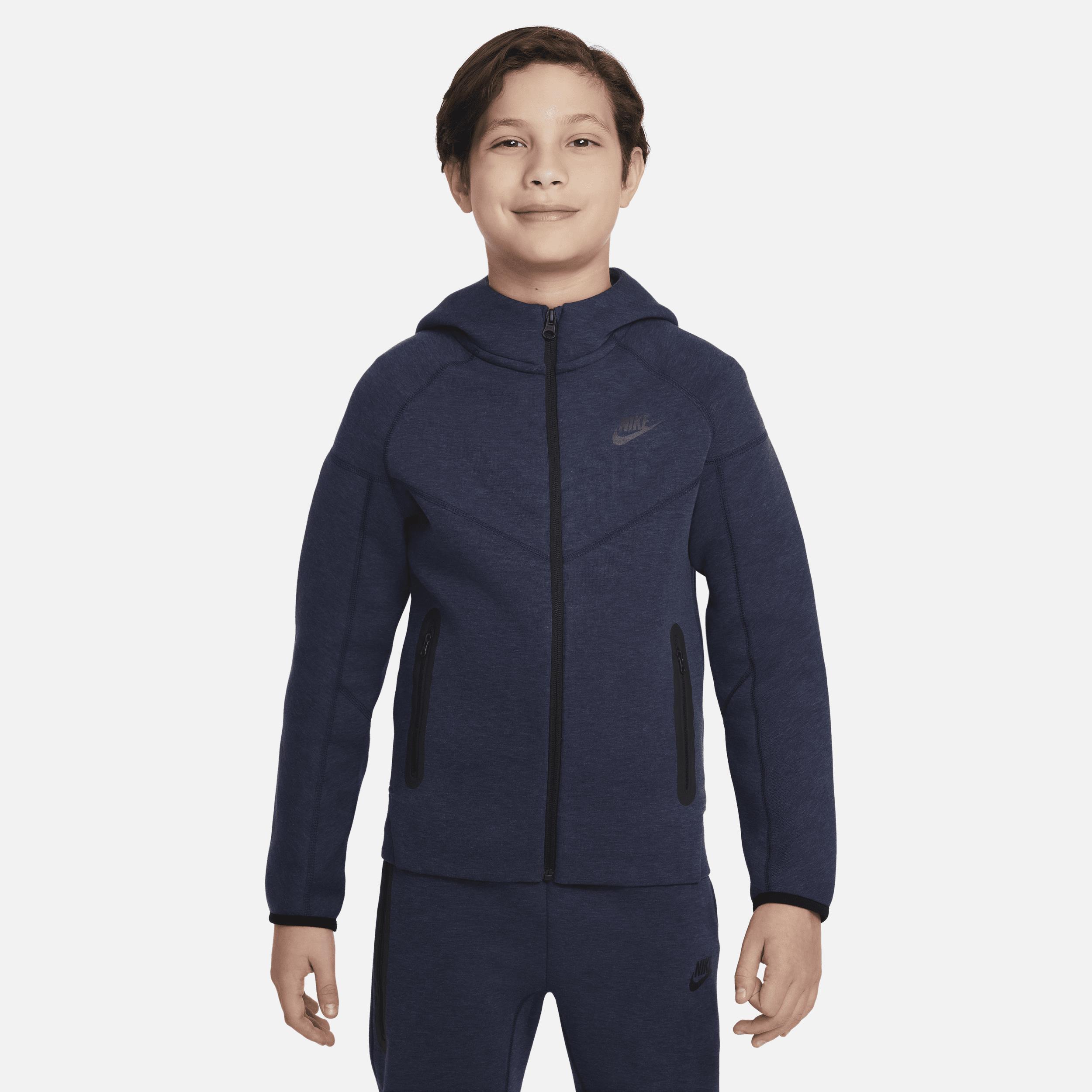Nike Sportswear Tech Fleece Older Kids' (Boys') Full-Zip Hoodie - Blue