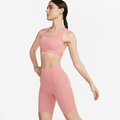 Nike Universa Women's Medium-Support High-Waisted 20cm (approx.) Biker Shorts with Pockets - Pink