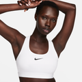 Nike Swoosh Medium-Support Women's Padded Sports Bra - White - 50% Recycled Polyester