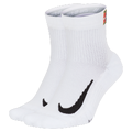 NikeCourt Multiplier Max Tennis Ankle Socks (2 Pairs) - White