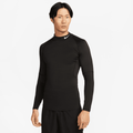 Nike Pro Men's Dri-FIT Fitness Mock-Neck Long-Sleeve Top - Black - 50% Recycled Polyester