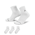 Jordan Everyday Ankle Socks (3 Pairs) - White