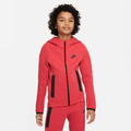 Nike Sportswear Tech Fleece Older Kids' (Boys') Full-Zip Hoodie - Red