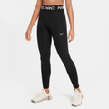 Nike Pro Dri-FIT Older Kids' (Girls') Leggings - Black - 50% Recycled Polyester