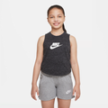 Nike Sportswear Older Kids' (Girls') Jersey Tank Top - Black - 50% Organic Cotton