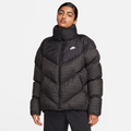 Nike Sportswear Windpuffer Women's Therma-FIT Loose Puffer Jacket - Black - 50% Recycled Polyester