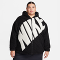Nike Sportswear Women's Logo High-Pile Fleece Jacket - Black
