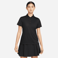 Nike Dri-FIT Victory Women's Golf Polo - Black - 50% Recycled Polyester
