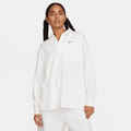Nike Sportswear Essential Women's Oversized Long-Sleeve Polo - White