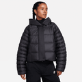 Nike Sportswear Swoosh Puffer PrimaLoft® Women's Therma-FIT Oversized Hooded Jacket - Black - 50% Recycled Polyester