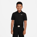 Nike Dri-FIT Victory Older Kids' (Boys') Golf Polo - Black - 50% Recycled Polyester