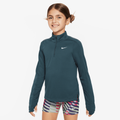 Nike Dri-FIT Older Kids' (Girls') Long-Sleeve 1/2-Zip Top - Green - 50% Recycled Polyester