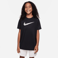 Nike Dri-FIT Older Kids' T-Shirt - Black - 50% Recycled Polyester
