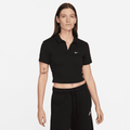 Nike Sportswear Essential Women's Short-Sleeve Polo Top - Black