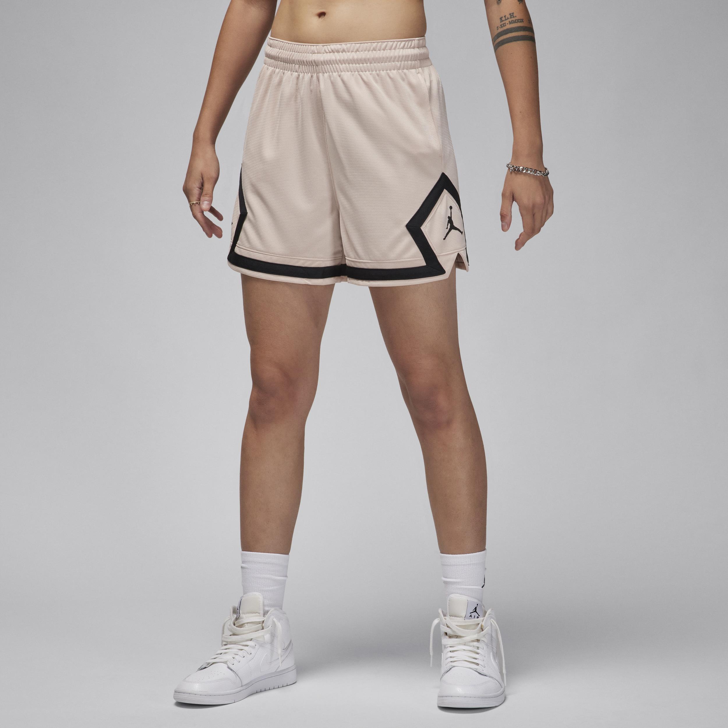 Nike Jordan Sport Women's 10cm (approx.) Diamond Shorts - Brown - 50% Recycled Polyester
