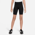 Nike One Older Kids' (Girls') Bike Shorts - Black - 50% Recycled Polyester