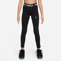 Nike Pro Leak Protection: Period Girls' Dri-FIT Leggings - Black - 50% Recycled Polyester