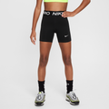 Nike Pro Leak Protection: Period Girls' Dri-FIT Shorts - Black - 50% Recycled Polyester